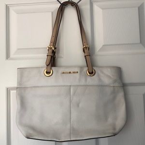 White MK Tote Bag